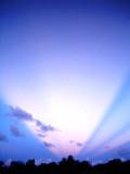夕日と異様な雲と...ケムトレイルじゃないよね?_a0043520_21284660.jpg