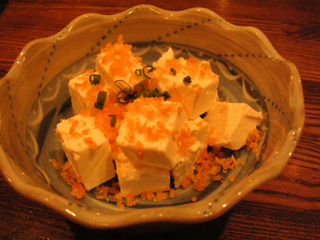 樹里庵 クリームチーズとカラスミ_f0053279_022563.jpg