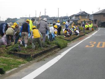 井畑花の道サークルの今・・・抜き取り作業_b0105374_1948251.jpg