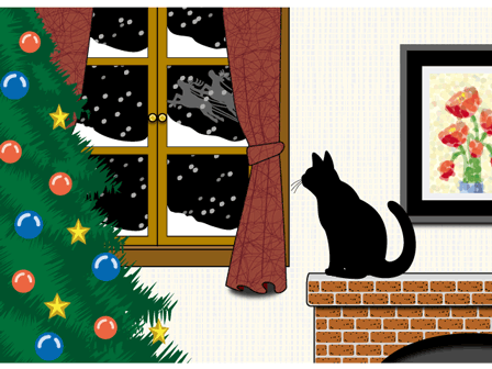 黒猫のクリスマス ぎゃらりー 遊目
