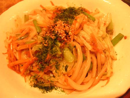 栃の実の ソース味 焼うどん_f0053279_1114628.jpg