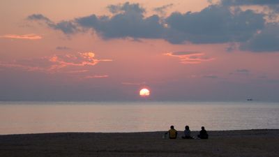 アーラ浜の夕陽。_a0026892_23394080.jpg