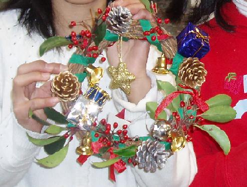 「クリスマスリース・しめ縄作り」イベントを開催しました☆_b0049307_10505389.jpg