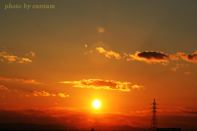 １２月の夕日_f0091955_6113247.jpg