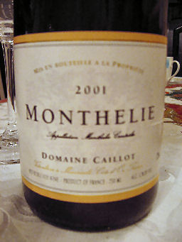 Domaine Caillot Monthelie 2001　★★　_a0087921_23431986.jpg