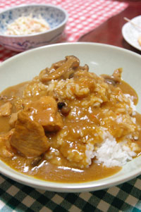 はくばの豚カレー_d0102523_21352470.jpg