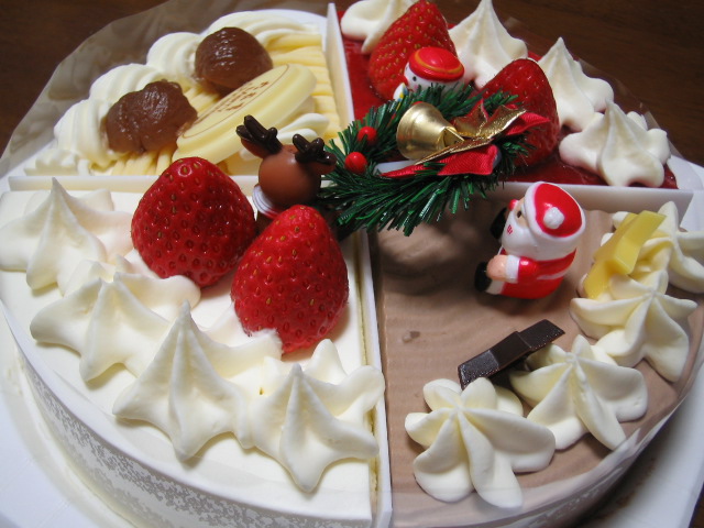 六花亭のクリスマスケーキ 裏口