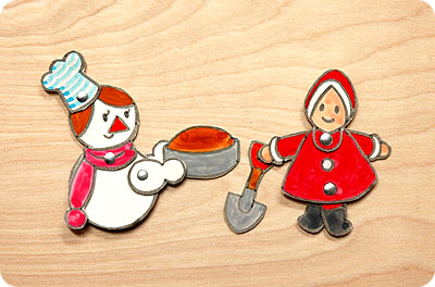 雪だるまさんたちのケーキ作り_f0118538_013862.jpg