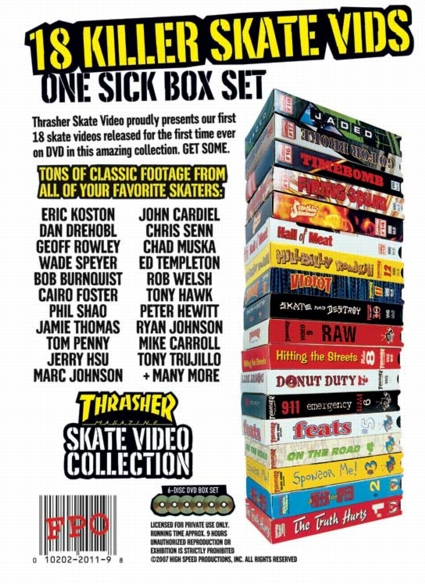 DVD-BOX Thrasher Skate Video Collection 10 Best Skate Videos of