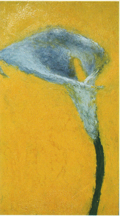 Haeng-ja Cho \"Calla Lily\"  1991  encaustic on wood _e0034511_1742451.jpg