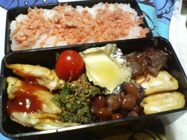 ササミのピカタ弁当_b0075817_87565.jpg