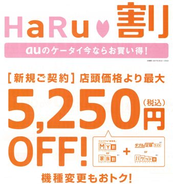 2/1より『HaRu割』スタート！_f0098569_1356204.jpg