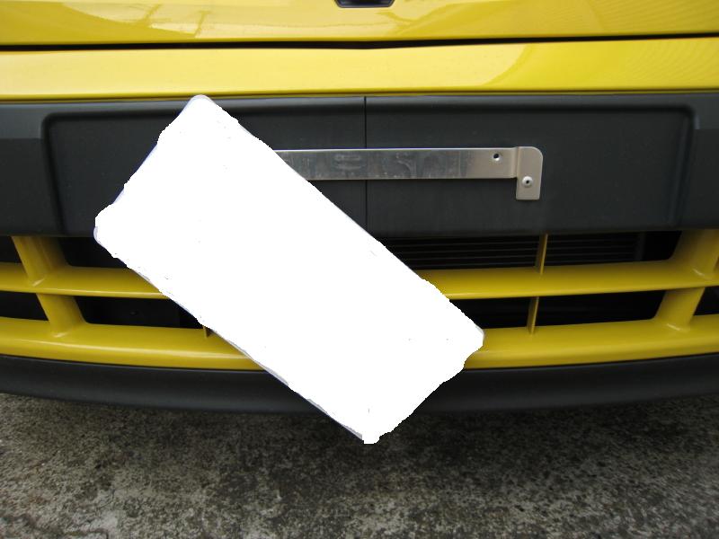 ナンバープレートの移設 : カングーとQ輪な生活