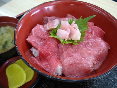 本鮪中トロ丼　（小川港魚河岸食堂：焼津市）_b0007571_1354041.jpg