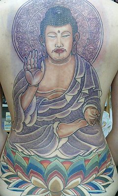 本日の刺青画像◇「 釈迦如来(続)」です。 : 刺青「初代 彫あい」/和