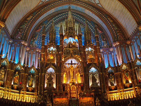 Montreal観光その1～ノートルダム大聖堂（Basilique Notre-Dame）_e0087035_13261586.jpg