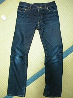 celt&cobra J7 インディゴ×白レザーデニム5P : 我が愛すべき洋服達
