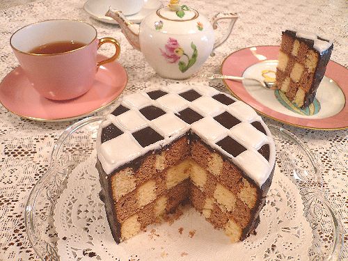 DEAN&DELUCA(ディーンアンドデルーカ)のチェッカーケーキ♪☆..。.゚。*・。♡ _a0053662_15415075.jpg