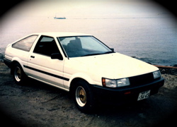 80年代に乗っていたマイカーVOL3 TOYOTA AE86 COROLLA LEVIN1600 GTV_b0065730_2211533.jpg