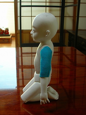江戸三つ折れ市松人形工程 : 如月の月 江戸三つ折れ市松人形工程 : 如月の月