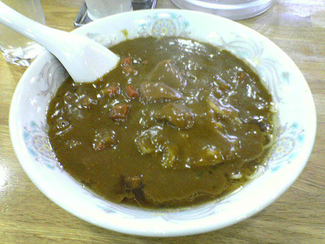 大沢食堂 カレーラーメン中辛_a0016730_17561782.jpg