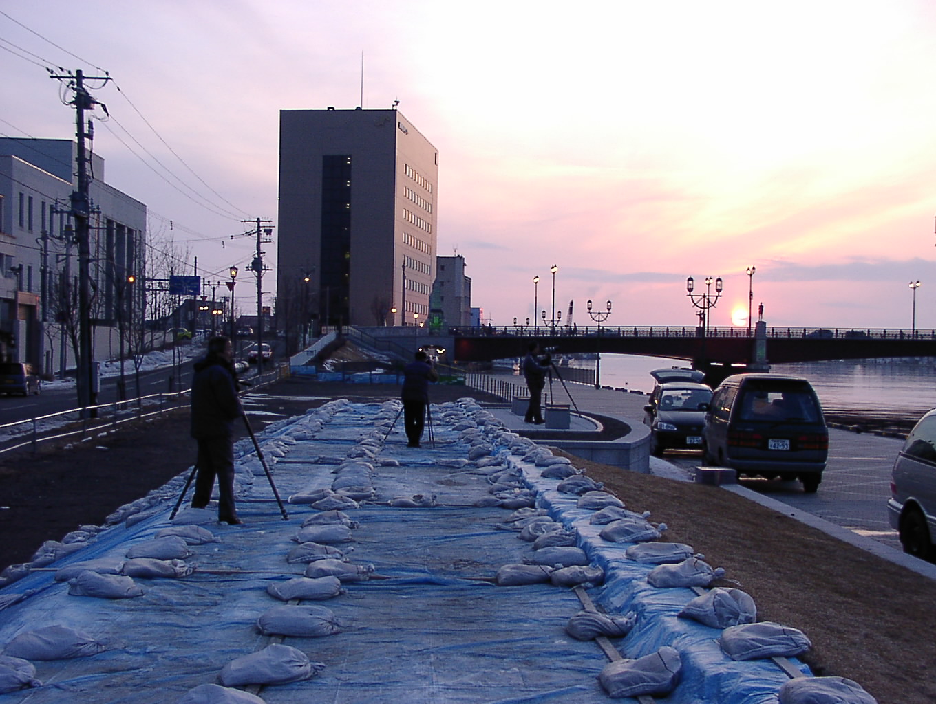 幣舞橋の夕陽 3月25日_f0113639_12115491.jpg
