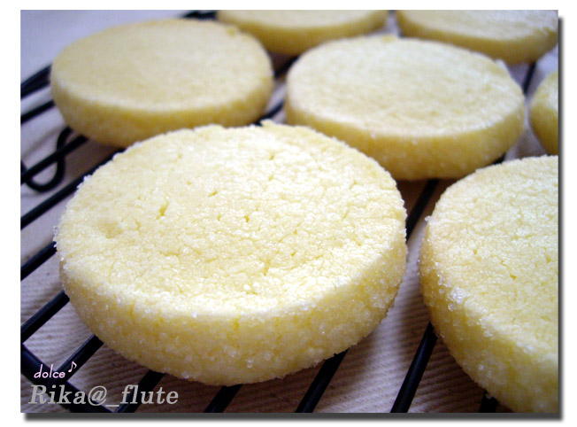 バターシュガークッキー Rika Flute Cooking