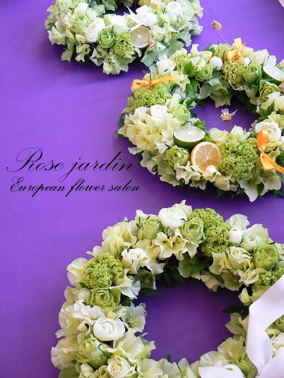 レッスン　”Wreath arrangement”_d0112981_2015559.jpg