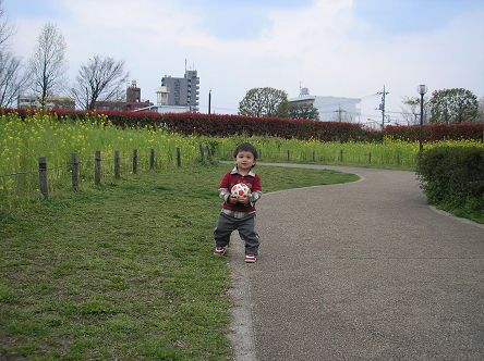 公園でボール遊び_d0084758_23571879.jpg