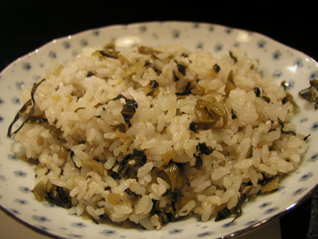らかん亭の高菜ごはん_f0053279_18133041.jpg