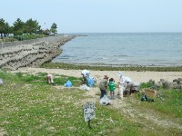 里海自然海岸の清掃参加＆草刈り・ホダギ調達・・・代替活動日_c0108460_2193241.jpg