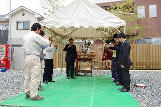 ～　上松葉エンゼルタウン建売住宅　地鎮祭　～_b0082242_1765321.jpg