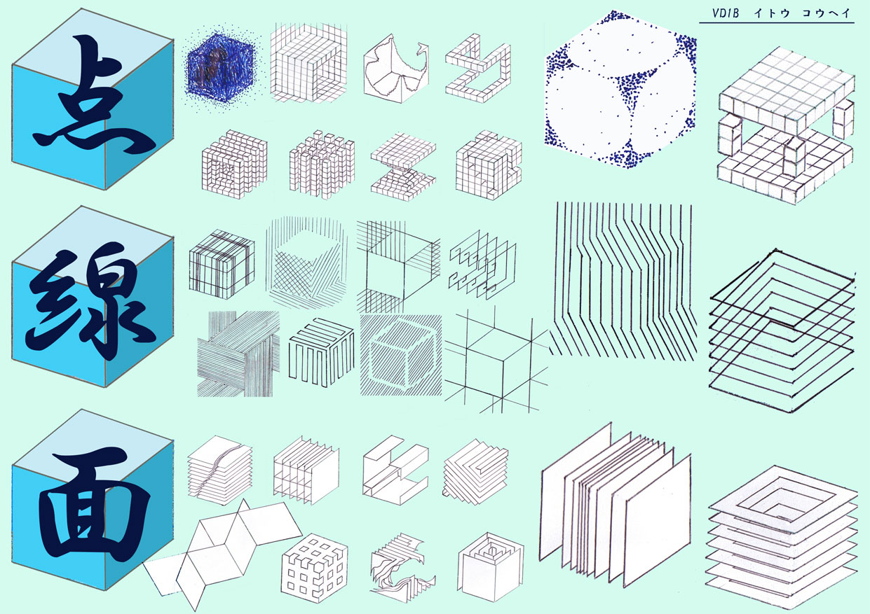 線と面の構成① 真作 【公式通販】