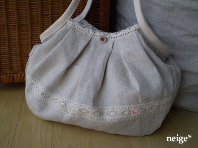 neige*大人気♪定番リネンのグラニーバック_f0023333_19251020.jpg
