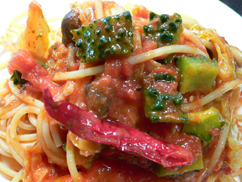 ゴーヤーのパスタ_b0014003_21565771.jpg