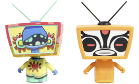 TV Heads by Cameron Tiede (L) and Toby HK (R)_e0118156_1254737.jpg