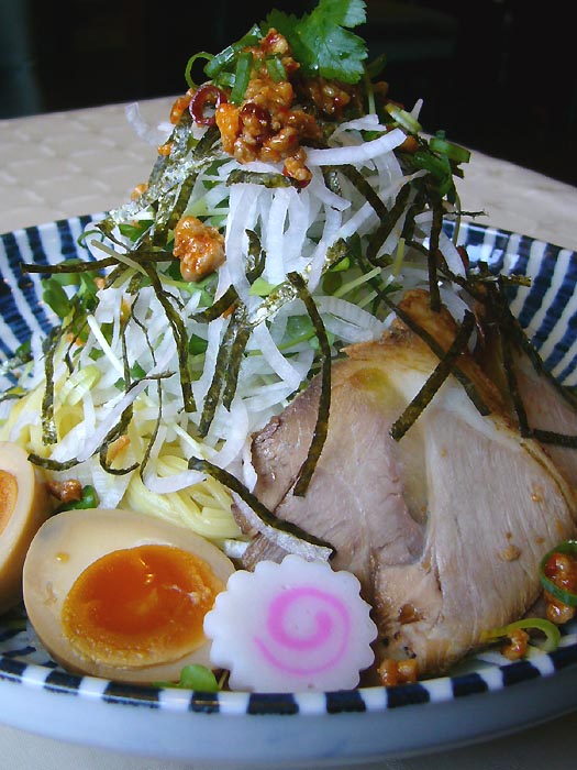 冷やし麺　＠　新在家ラーメン もんど_e0024756_15255889.jpg