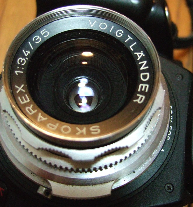 Original Voigtlander Skoparex 35mm/f3.4 with Kiss D N Original Voigtlander Skoparex 35mm/f3.4 with Kiss D N
