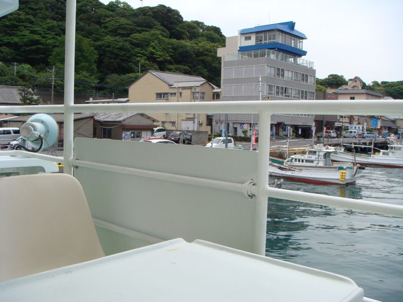 加唐島へ その１ かから丸 海岸に見える街 Town Seen In Shore Due