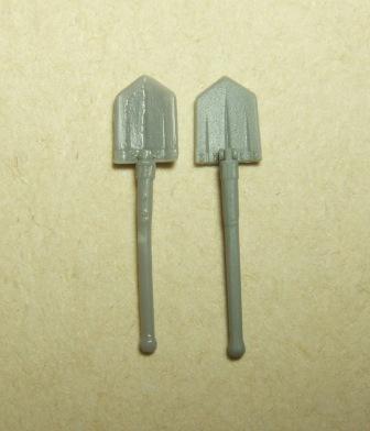 1/35 ドイツ軍銃剣・スコップ : 模型慕情