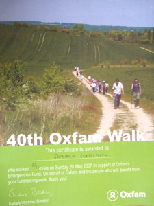 ケンブリッジを歩くチャリティイベント「Oxfam Walk」_e0030586_18101421.jpg