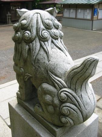 小田八幡宮の狛犬　い_d0108344_10143480.jpg