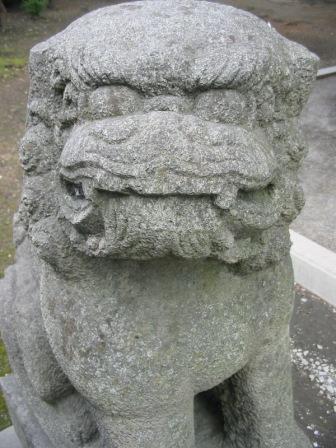 小田八幡宮の狛犬　は_d0108344_10461291.jpg