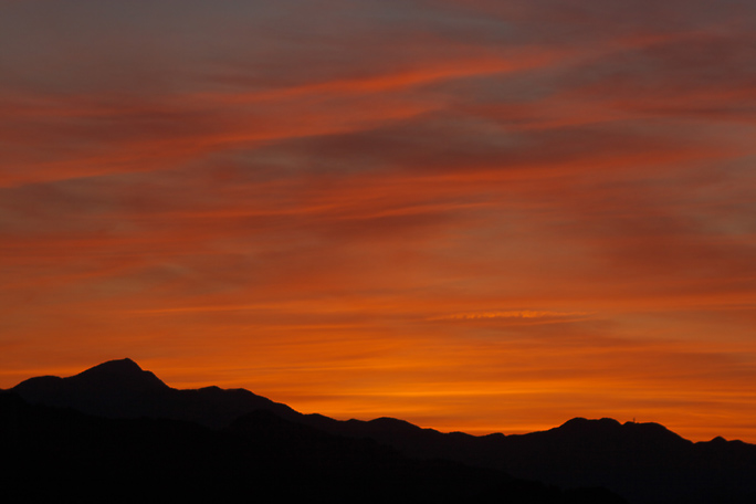 多峯主山の夕焼け空_b0010915_2255189.jpg