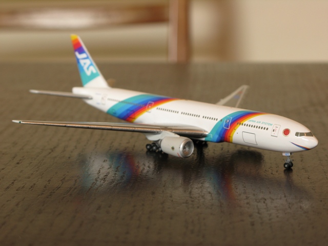 日本エアシステム☆JASレインボーセブン777 ちびっ子空港セット