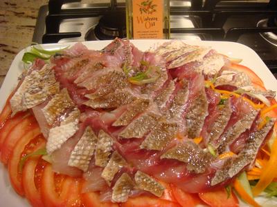 鯛で刺身を2色、2食・・・_d0100880_12771.jpg