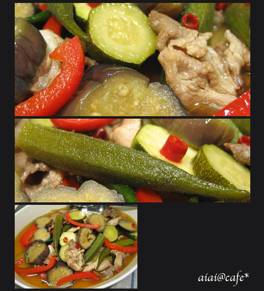 夏野菜と豚肉のマリネ_a0056451_11594876.jpg