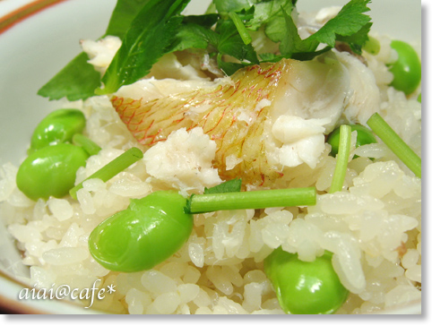 枝豆鯛めし_a0056451_113614100.jpg