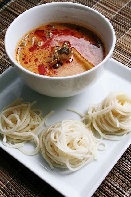 レッドカレーそうめん うちのご飯日記