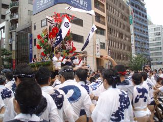 女子小学生ふんどし山笠祭り 